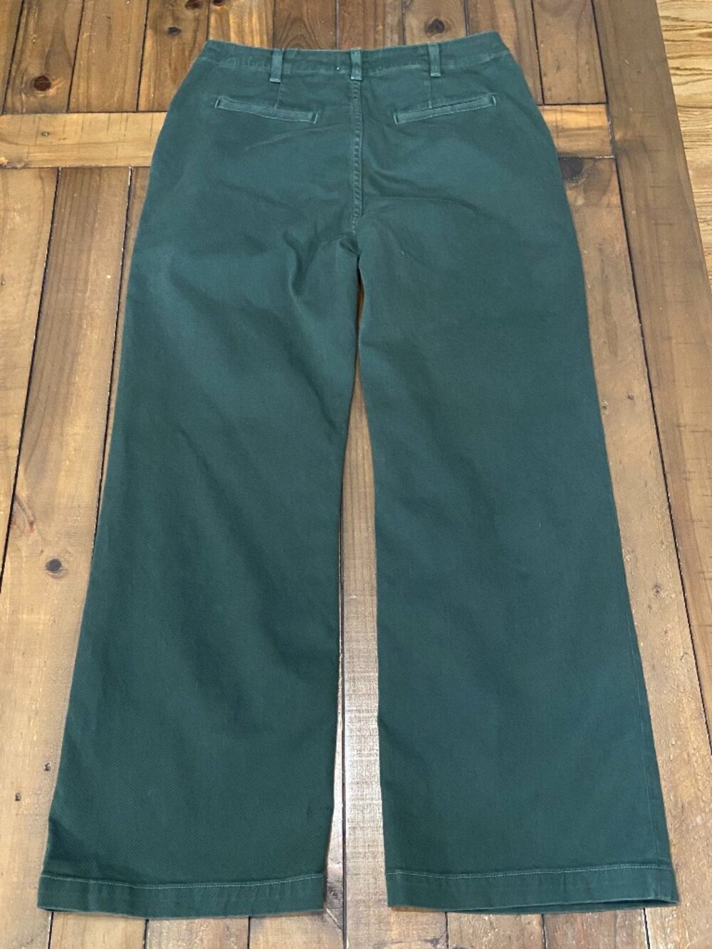 ✨ REFORMATION LANI WORK PANTS IN FOREST GREEN ✨ Size 30 - Picture 2 of 8